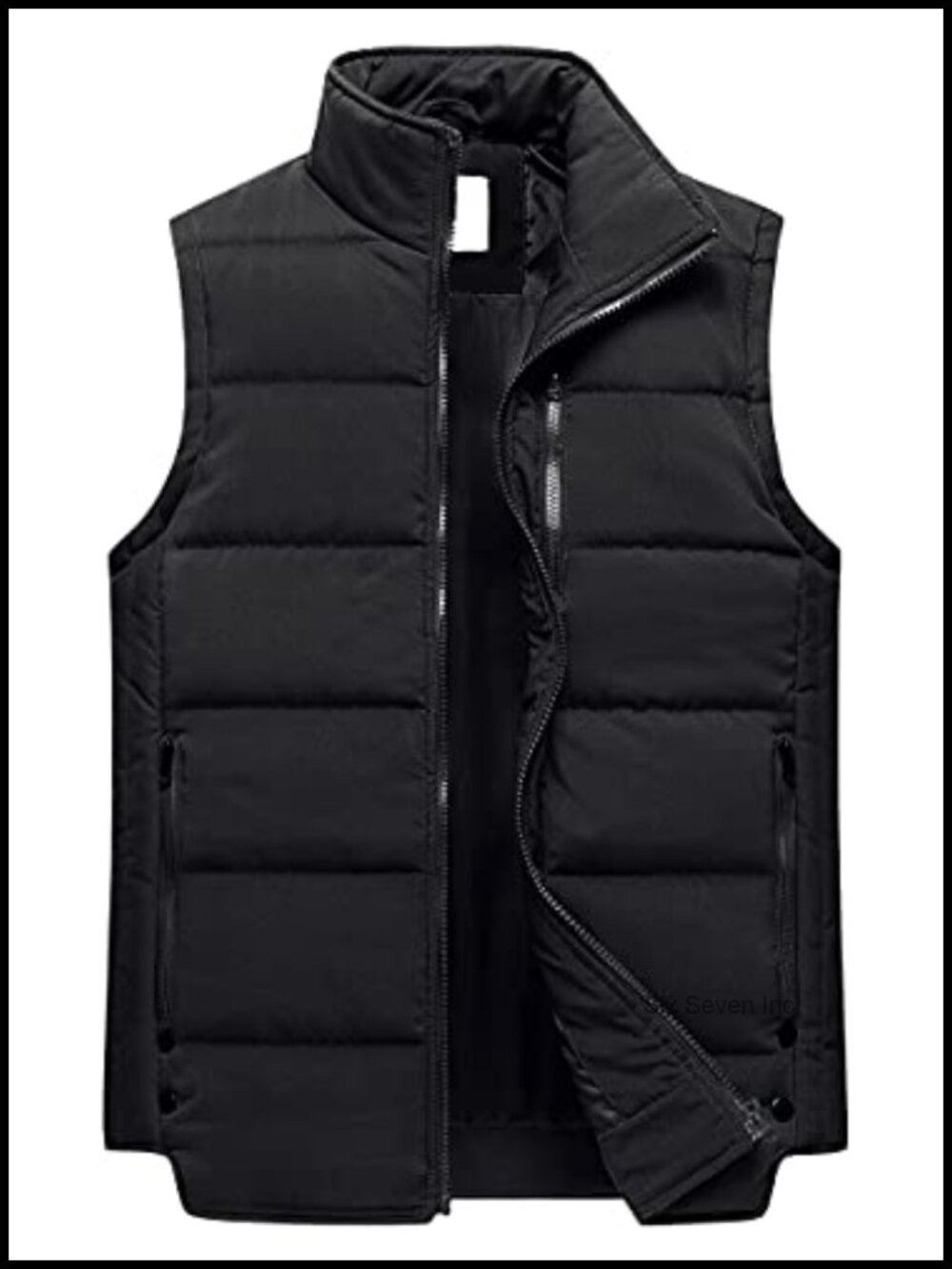Womens Puffer Vest Quilted Stand Collar Sleeveless Padded Outdoor Ski Vest